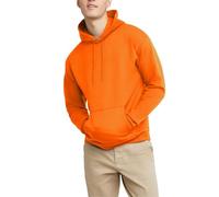 Hanes – Sweat à capuche EcoSmart – Polaire mi-épaisse Homme Orange de sécurité L