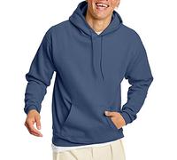 Hanes EcoSmart Hoodie, Midweight Fleece, Pullover Hooded Sweatshirt for Men Sweat à Capuche, Bleu Jean, S Homme