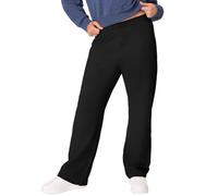 Hanes EcoSmart Petite Pantalon de Jogging avec Jambes Ouvertes pour Femme Ébène S, ébène, S