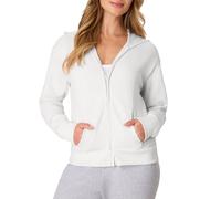 Hanes Sweat à capuche zippé femme, blanc, taille S