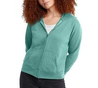 Hanes EcoSmart Sweat à Capuche en Polaire avec Fermeture éclair pour Femme, Mousse espagnole, Small