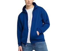 Hanes EcoSmart Sweat à Capuche zippé en Polaire pour Homme, Bleu foncé, S