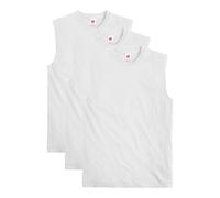 Hanes Essentials Lot de 3 débardeurs en coton pour homme Poids moyen, blanc, Taille XL