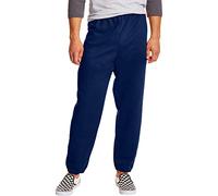 Hanes Fleece Sweatpants, EcoSmart Athletic Lounge Pants for Men, 32" (1 Or 2 Pack) Culotte, Bleu Marine, L Homme