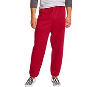 Hanes Fleece Sweatpants, EcoSmart Athletic Lounge Pants for Men, 32" (1 Or 2 Pack) Pantalons, Rouge foncé, 1 Paquet, M Homme