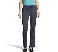 Hanes Pantalon en Tissu éponge français, Navy Heather, L Femme