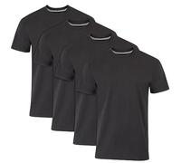 Hanes Fresh IQ Slim Fit Crew Lot de 4 Maillots de Corps pour Homme, Taille S