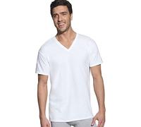 Hanes FreshIQ 7880w6 Lot de 6 t-Shirts col en V pour Homme - Blanc - X-Large