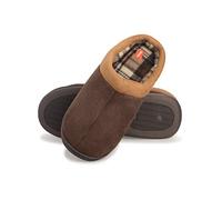 Hanes Homme Pantoufle Chausson, Marron, Large