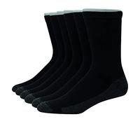 Hanes Homme Ultimate FreshIQ Lot de 6 Paires de Chaussettes Anti-odeurs Noir, Taille Unique
