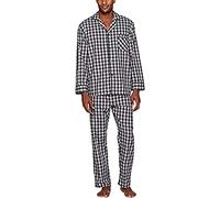 Hanes Long Sleeve Plain Weave Pajama Set Ensemble de Pijama, Gris, 4XL (Lot de 2) Homme