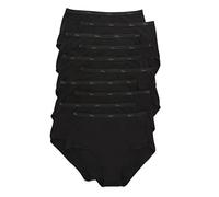 Hanes Lot de 10 Cotons sous-vêtement, Noir, 38 Femme