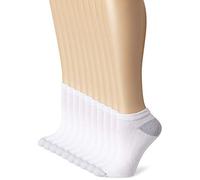 Hanes Lot de 10 paires de chaussettes pour femme, coupe basse, douces et anti-humidité, lot de 10, Blanc - Lot de 10, 7-11