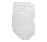 Hanes Lot de 10 Slips pour Femme - Blanc - S