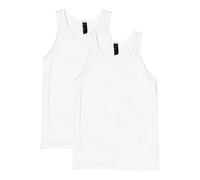 Hanes Lot de 2 débardeurs de sport pour homme, technologie X-Temp évacuant l'humidité, couleurs unies, blanc, Taille XL