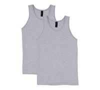 Hanes Lot de 2 débardeurs de sport pour homme, technologie X-Temp évacuant l'humidité, couleurs unies, Acier léger., Taille 3XL