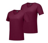Hanes Nano léger T-Shirt, Bordeaux, M (Lot de 2) Femme