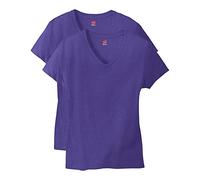 Hanes Nano léger T-Shirt, Violet, S (Lot de 2) Femme