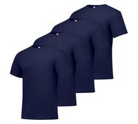 Hanes Lot de 4 Chemises pour Homme, Bleu Marine, L