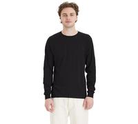 Hanes Lot de 4 t-Shirts ComfortSoft L/S à Manches Longues pour Homme, Noir, L