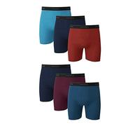 Hanes Lot de 5 Boxers Assortis 769cp5 Comfortsoft pour Homme, Lot de 6 - Teintes Assorties, L