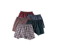 Hanes Lot de 5 Boxers en Tricot Teint à Taille apparente pour Homme avec Ceinture ComfortFlex - Couleurs Assorties, Assortiment - Lot de 5, M