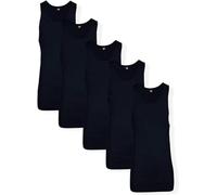 Hanes Lot de 5 débardeurs ComfortBlend pour homme avec FreshIQ, Lot de 5 - Noir, Taille XL