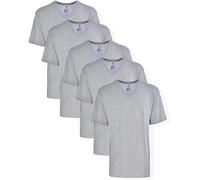 Hanes Lot de 5 t-shirts ComfortSoft à col en V pour homme, gris, XX-Large