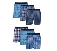 Hanes Caleçons boxeurs tissés, lot de 6 – motif tartan, sans étiquette – XL homme
