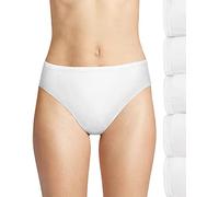 Hanes Lot de 6 slips pour femme, blanc, taille 38