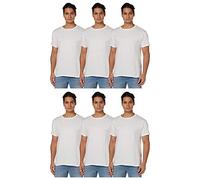Hanes Lot de 6 T-shirt pour homme Confort doux - Blanc - Medium