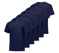 Hanes Lot de 6 T-shirt pour homme Confort doux - Bleu - Large