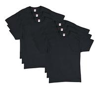 Hanes Lot de 6 T-shirt pour homme Confort doux - Noir - XX-Large