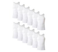 Hanes Lot de débardeurs pour Homme, en Coton Frais et Respirant, débardeurs côtelés évacuant l'humidité pour Homme, lot Multiple, Blanc, Taille L