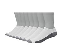 Hanes Low Cut Socks, Max, Black & White, 6 and 8 Packs Ultimate Ultra Cushion FreshIQ Lot Chaussettes Anti-odeurs pour Homme avec évacuation de l'humidité, Blanc, 8 Paires, Taille Unique