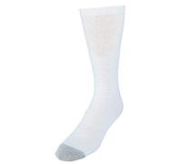 Hanes Men's 12 Pack FreshIQ Over The Calf Tube Socks, White, 10-13/Shoe Size