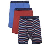 Hanes Men's 3-Pack Tagless 100% Cotton Boxer Briefs with X-Temp and FreshIQ Technology - Extended Sizes