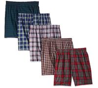 Hanes Lot de 5 Boxers pour Homme, Bleu Assorti, S