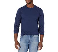 Hanes Men's Beefy Long Sleeve Shirt, Navy, L