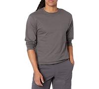 Hanes Men's Beefy Long Sleeve Shirt, Smoke Gray, 3XL