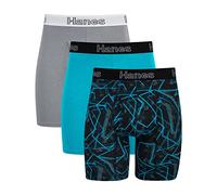Hanes Men's Comfort Flex Fit Boxer Brief Pack, Supportive Pouch, Turquoise/Concrete/Black 3-Pack, X-Large