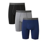 Hanes Comfort Flex Fit Boxers Ultra Doux Boxeur ajusté, Jambes Longues Assorties-Lot de 3, XXL Homme