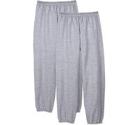 Hanes Men's EcoSmart Fleece Sweatpant, Light Steel, Small (Pack of 2)