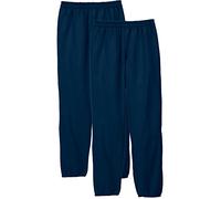 Hanes Men's EcoSmart Fleece Sweatpant, Navy, Medium (Pack of 2)