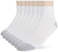 Hanes Men's FreshIQ X-Temp Comfort Cool Vent Ankle Socks, White/Grey, 6-12 (Pack