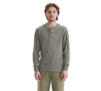 Hanes Men's Long-Sleeve Beefy Henley T-Shirt - Large - Pebblestone Heather