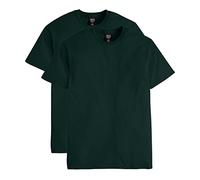 Hanes Men's Nano Premium Cotton T-Shirt (Pack of 2), Deep Forest, Small