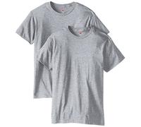 Hanes Men's Nano Premium Cotton T-Shirt (Pack of 2), Light Steel, Medium