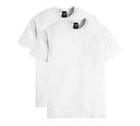 Hanes Men's Nano Premium Cotton T-Shirt (Pack of 2), White, Medium