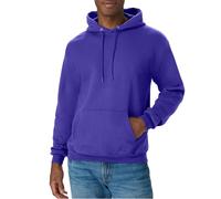 Hanes Men's Pullover EcoSmart Fleece Hooded Sweatshirt, Purple, 2XL